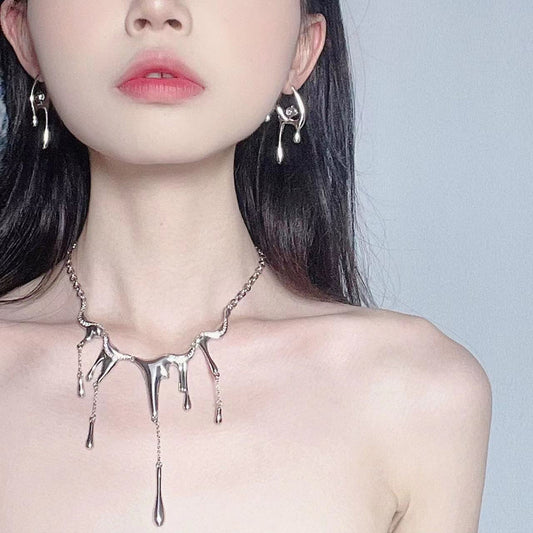 Dripping Liquid Chrome Jewelry