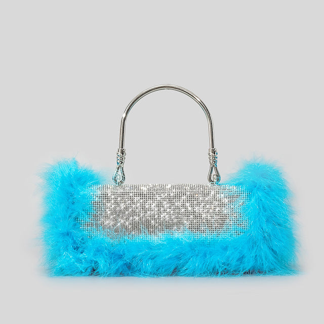 Bold Fur Lined Diamond Handbag