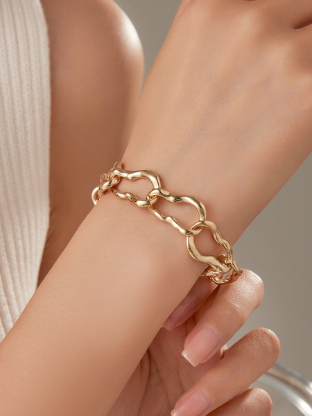 Simple Versatile High-end Gold-plated Bracelet