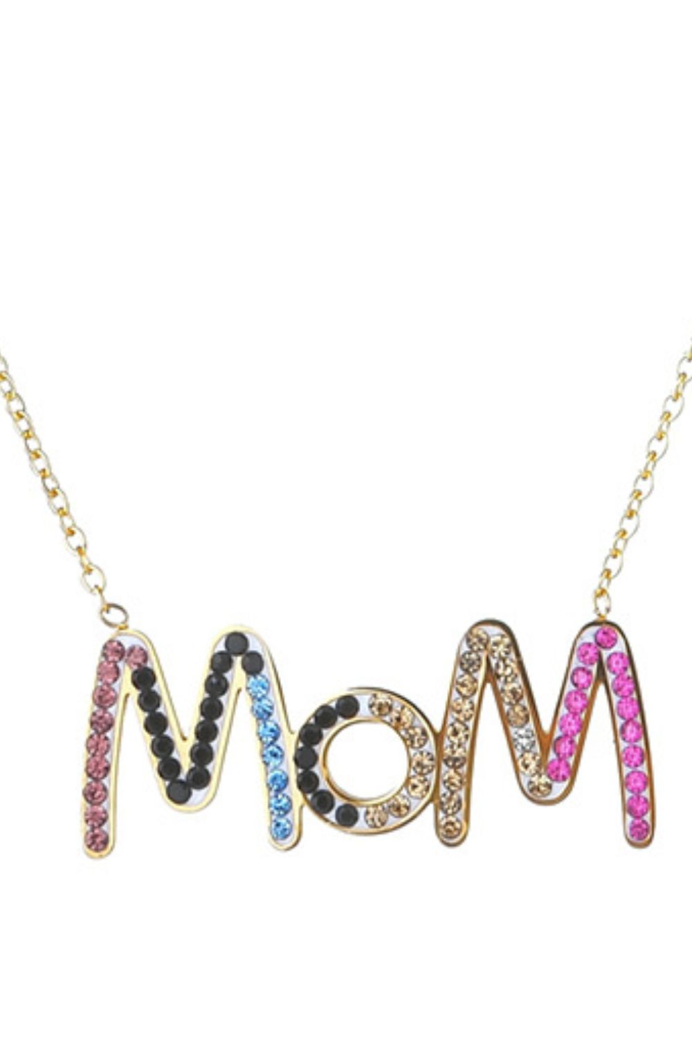 MOM Multicolored Gem Necklace