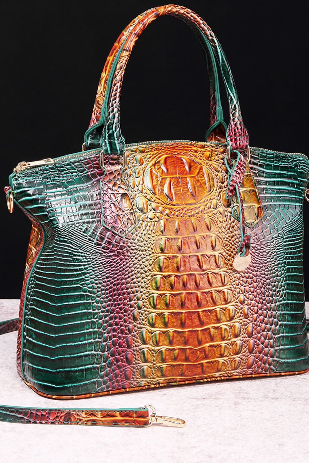 Multicolor Gradient Gator Handbag