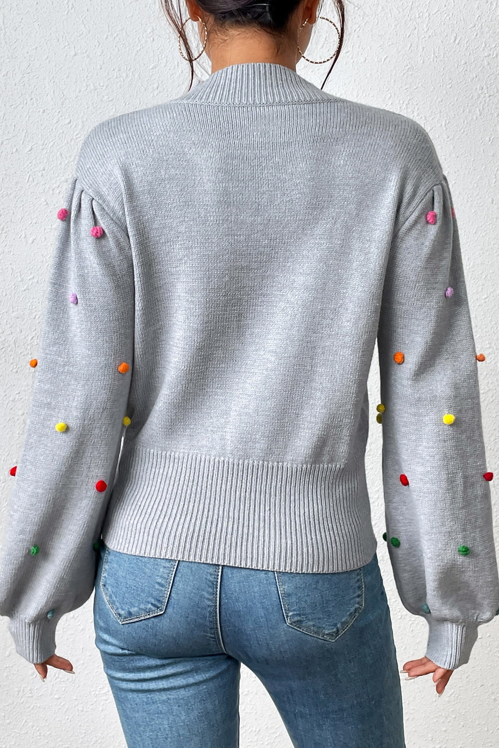 Pom-Pom Pullover Sweater