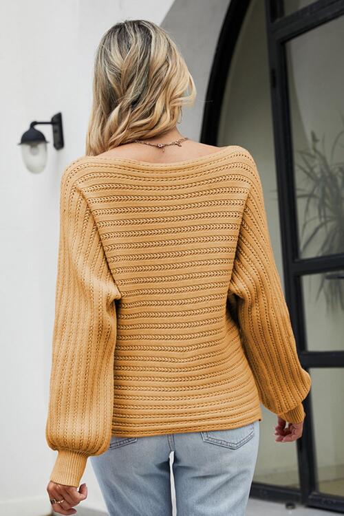 Off The Shoulder Knit Sweater