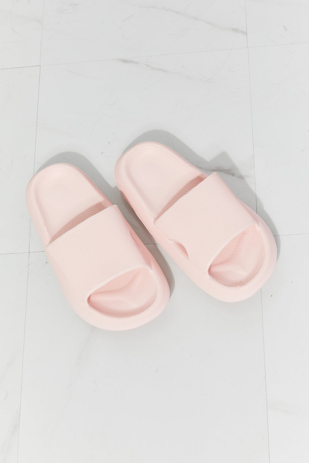 Blush Pink Comfy Open Toe Slides