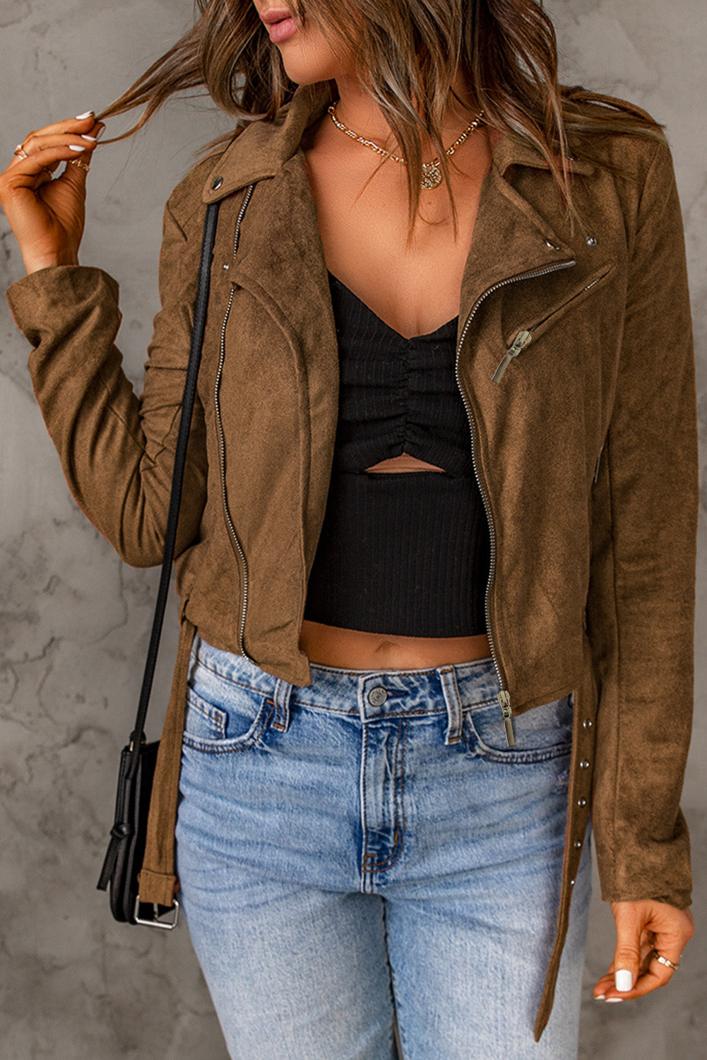 Ochre Suede Jacket