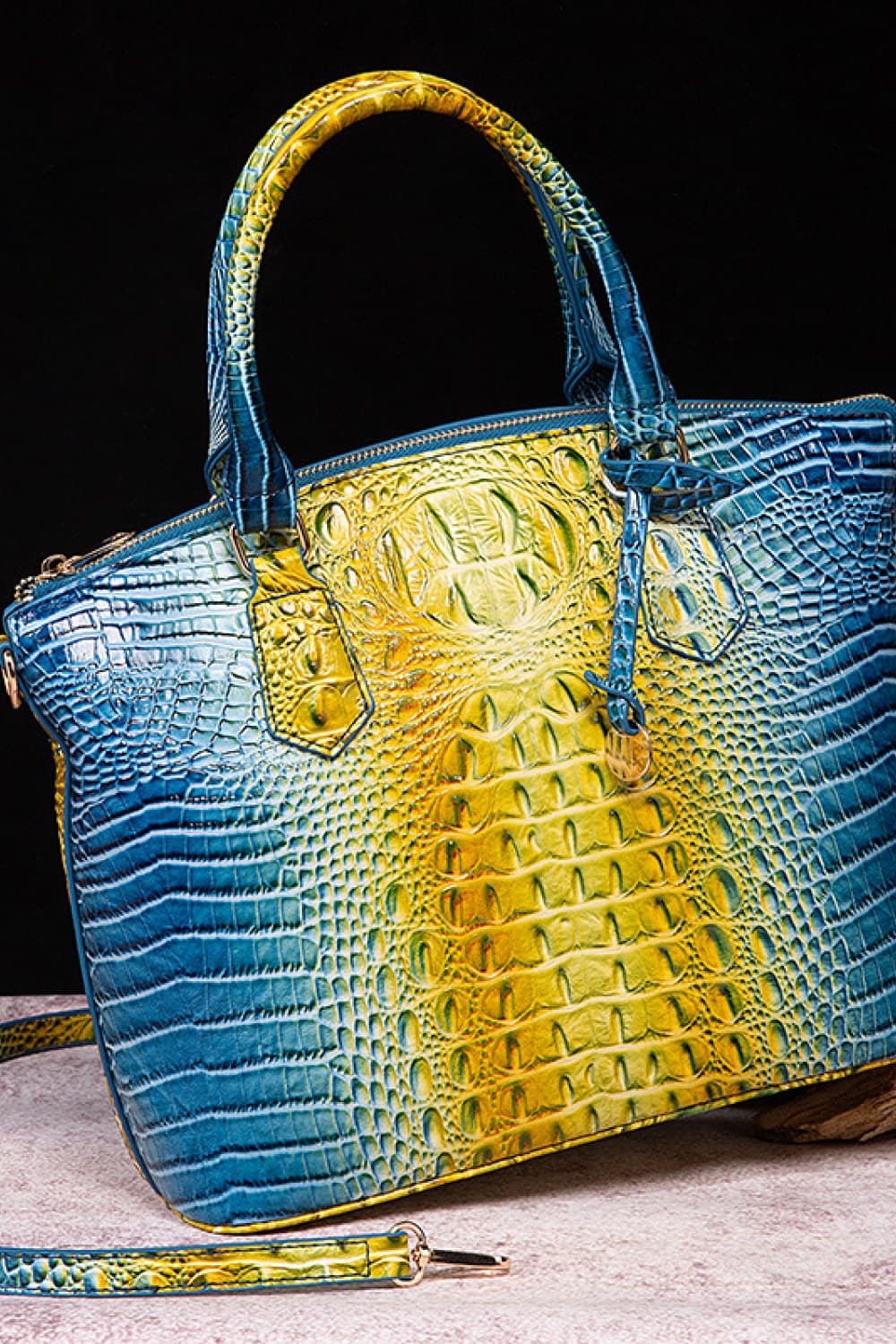 Multicolor Gradient Gator Handbag